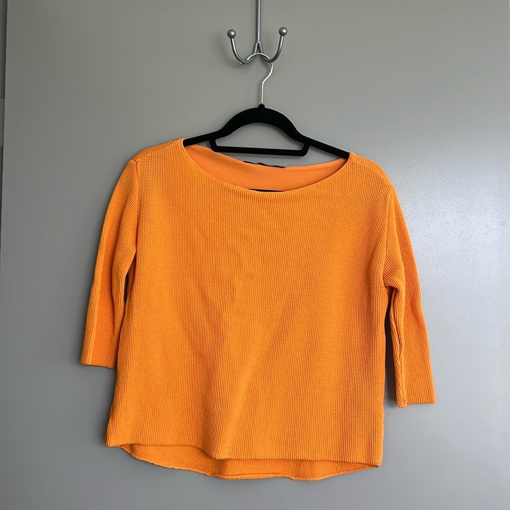 Zara Orange Blouse